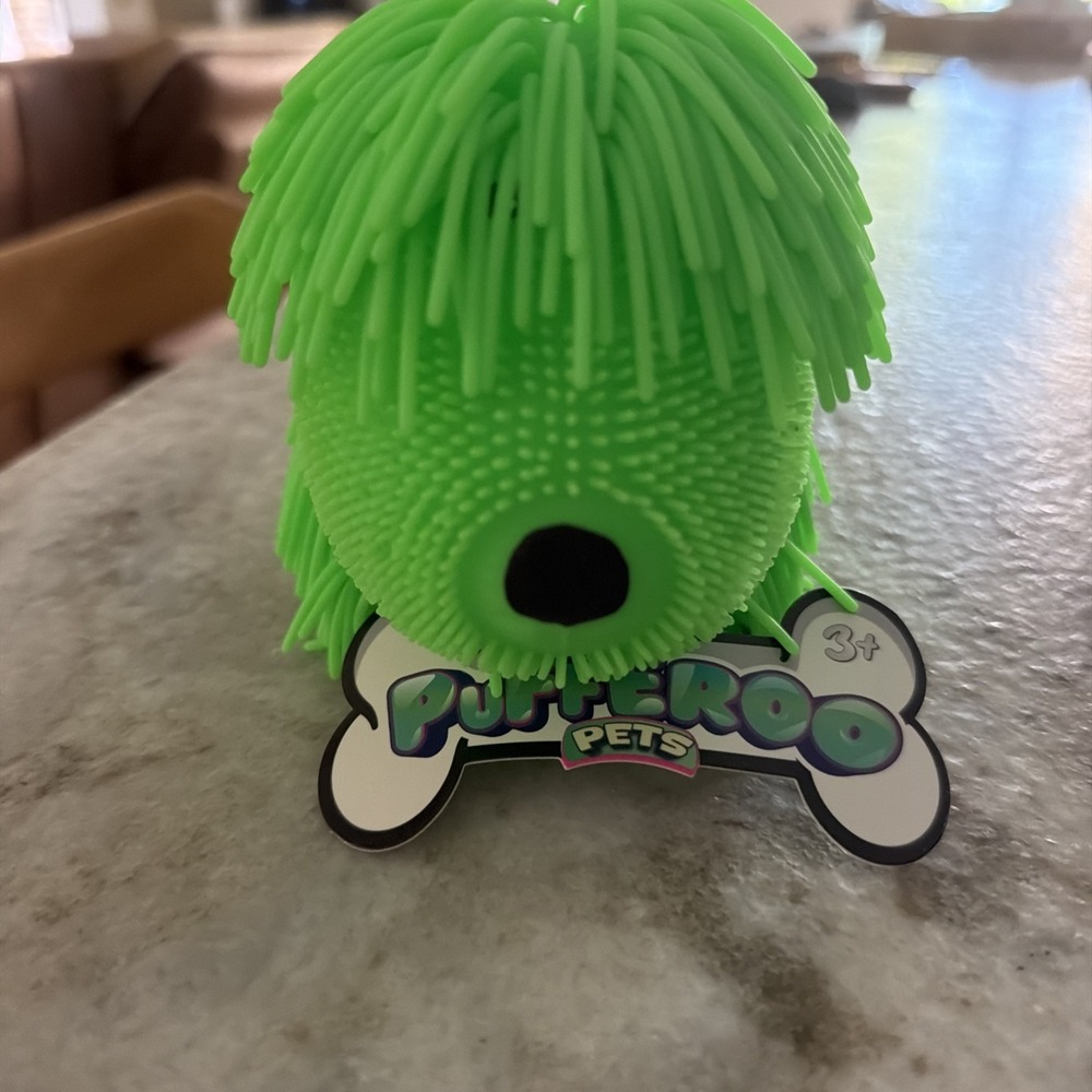 Pufferoo Pets Green Squishy Squeezy Sensory Toy Fidget Stress Relief